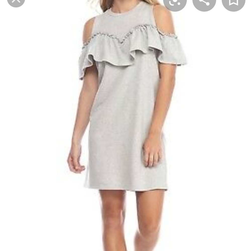 Love Fire Cold Shoulder Eyelet Dress Size S